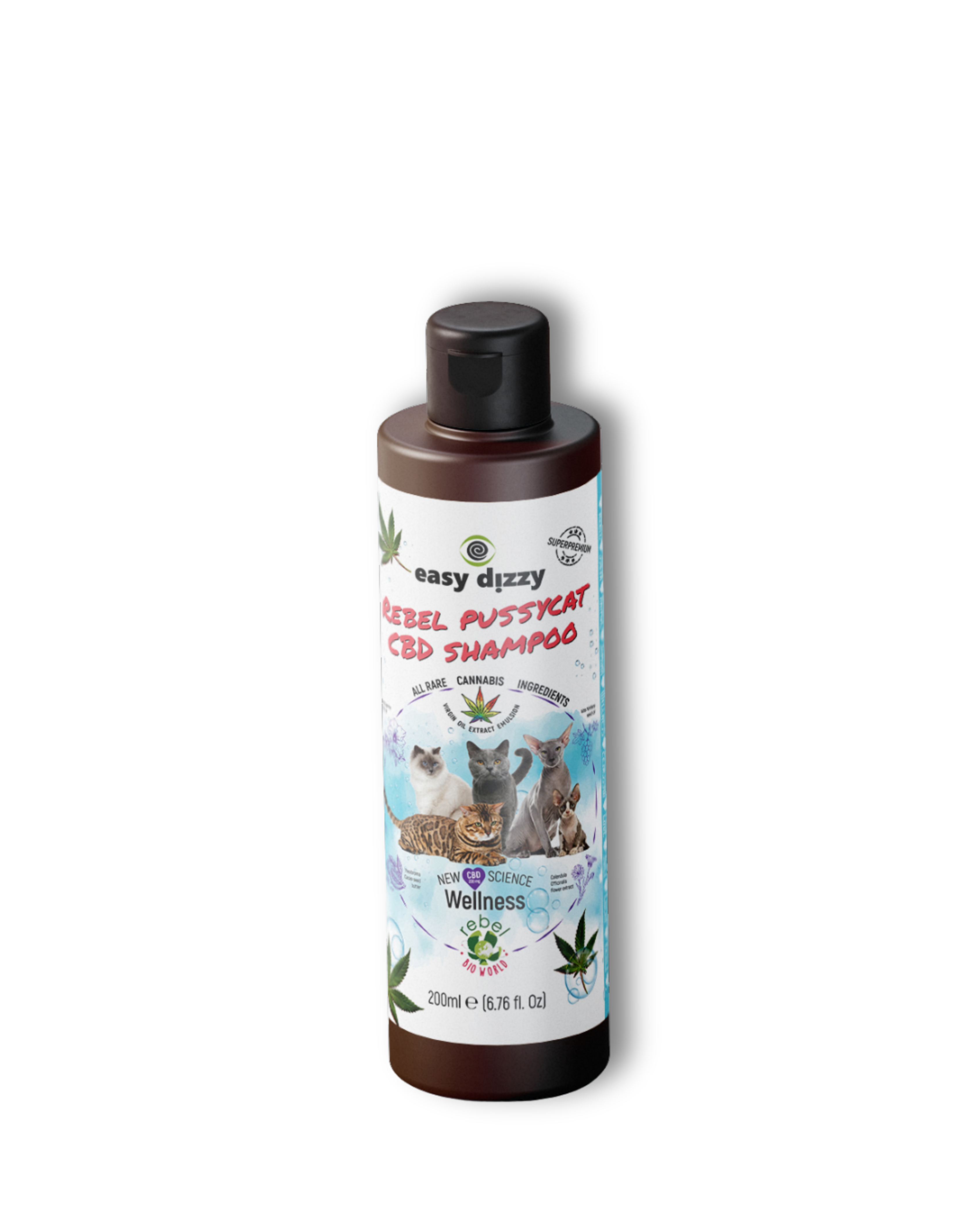 Premium Katzenshampoo mit CBD | 200ml.