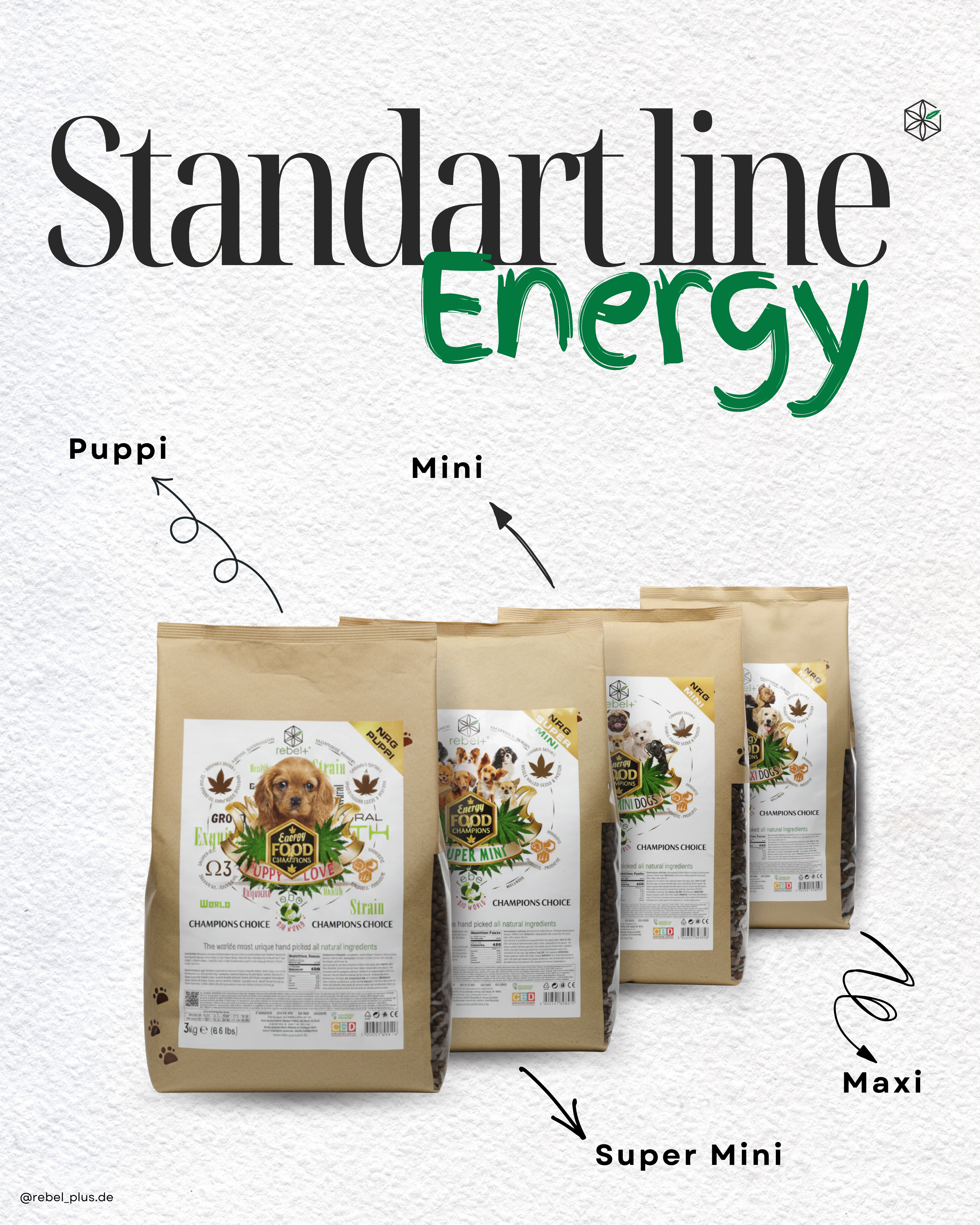 Energy Maxi - Hundetrockenfutter mit CBD | 10kg.