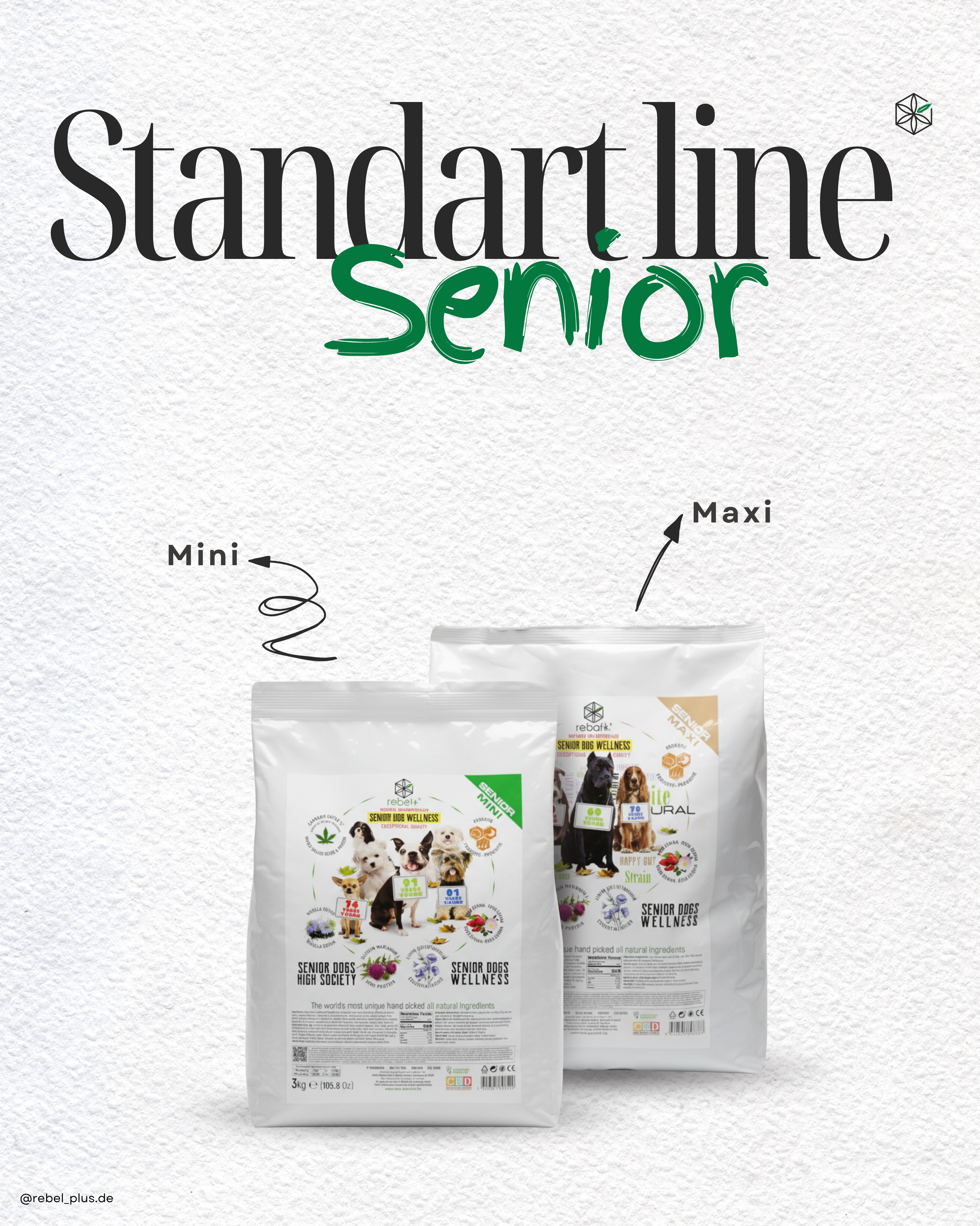Senior Mini - Hundetrockenfutter mit CBD | 3kg.