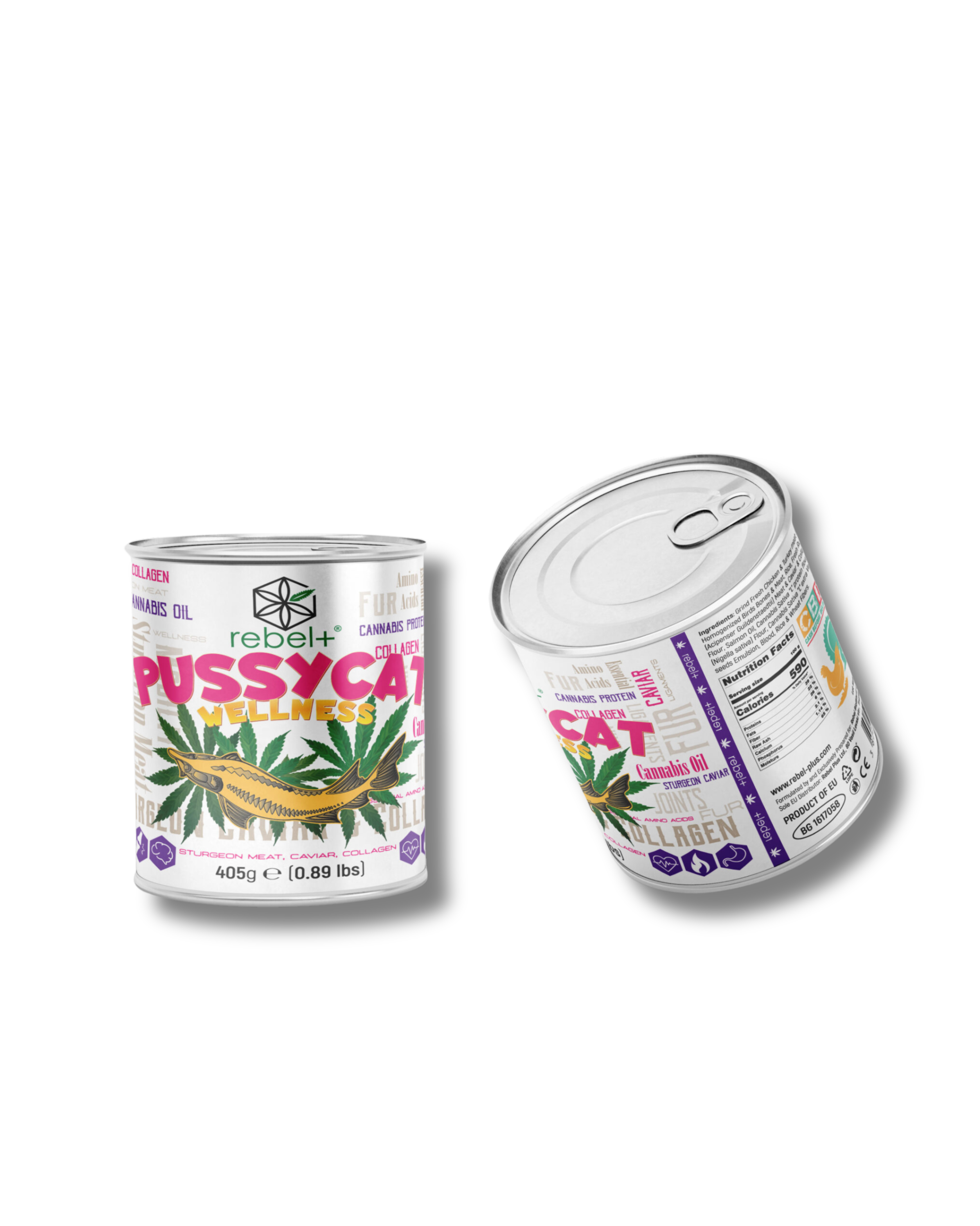 Canned - Premium Katzen-Nassfutter mit CBD (Dose) | 405g.